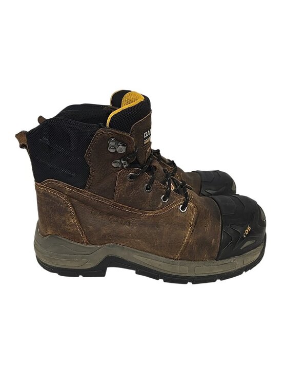 DAKOTA Men\'s 6\'\' X-Toe Quad Comfort Steel Toe CP 6612 Work Boots Brown 11M